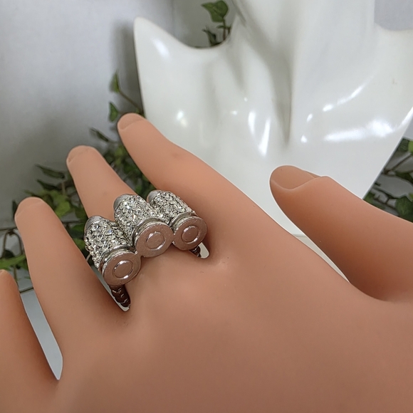 Silver Statement Bullet Ring - Picture 8 of 8